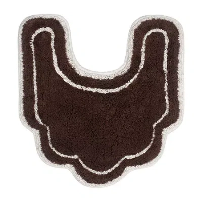 Home Weavers Inc Allure Quick Dry 20x20 Inch Bath Rug In Brown