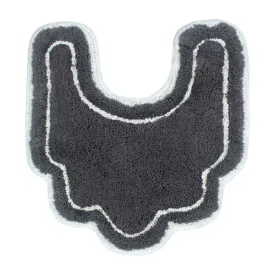 Home Weavers Inc Allure Quick Dry 20x20 Inch Bath Rug In Gray