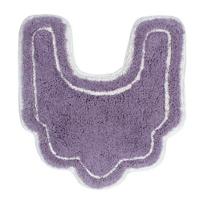 Home Weavers Inc Allure Quick Dry 20x20 Inch Bath Rug In Purple
