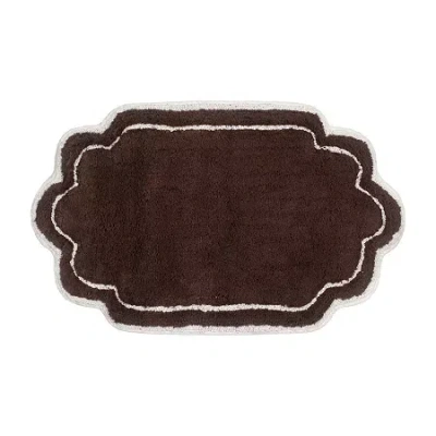 Home Weavers Inc Allure Quick Dry 21x34 Inch Bath Rug In Brown