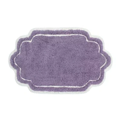 Home Weavers Inc Allure Quick Dry 21x34 Inch Bath Rug In Purple