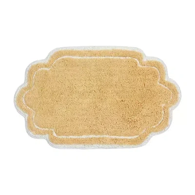 Home Weavers Inc Allure Quick Dry 21x34 Inch Bath Rug In Yellow