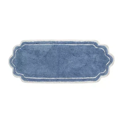 Home Weavers Inc Allure Quick Dry 21x54 Inch Bath Rug In Blue