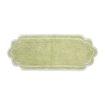 Home Weavers Inc Allure Quick Dry 21x54 Inch Bath Rug In Green