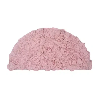 Home Weavers Inc Bell Flower Quick Dry Bath Rug In Pink