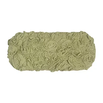 Home Weavers Inc Bell Flower Toilet Tank Cover In Green