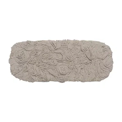 Home Weavers Inc Bell Flower Toilet Tank Cover In Sand