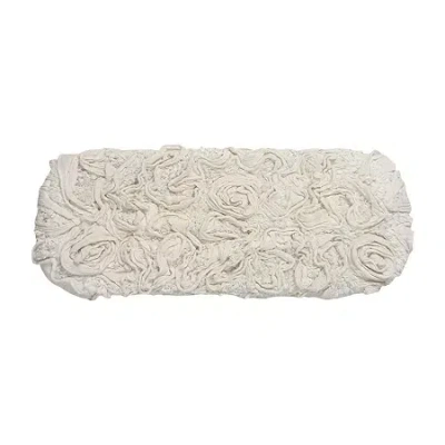 Home Weavers Inc Bell Flower Toilet Tank Cover In White