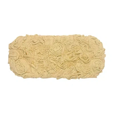 Home Weavers Inc Bell Flower Toilet Tank Cover In Yellow