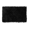 Home Weavers Inc Bella Premium Jersey Shaggy Bath Rug In Black