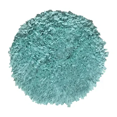 Home Weavers Inc Bella Premium Jersey Shaggy Bath Rug In Blue