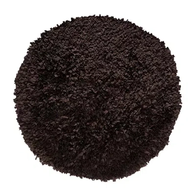 Home Weavers Inc Bella Premium Jersey Shaggy Bath Rug In Brown