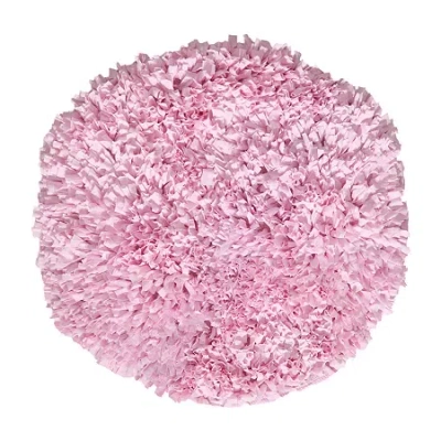 Home Weavers Inc Bella Premium Jersey Shaggy Bath Rug In Pink