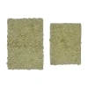 Home Weavers Inc Bellflower 2-pc. Quick Dry Bath Rug Set In Green