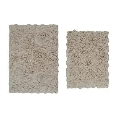 Home Weavers Inc Bellflower 2-pc. Quick Dry Bath Rug Set In Sand