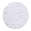 Home Weavers Inc Bellflower 22 Inch Round Bath Rug In White