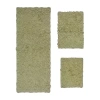Home Weavers Inc Bellflower 3-pc. Quick Dry Bath Rug Set In Green
