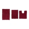 Home Weavers Inc Bellflower 3-pc. Quick Dry Bath Rug Set In Red