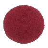 Home Weavers Inc Bellflower 30 Inch Round Bath Rug In Red