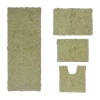 Home Weavers Inc Bellflower 4-pc. Quick Dry Bath Rug Set In Green