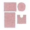 Home Weavers Inc Bellflower 4-pc. Quick Dry Bath Rug Set In Pink