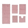 Home Weavers Inc Bellflower 5-pc. Quick Dry Bath Rug Set In Pink