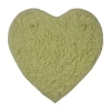 Home Weavers Inc Bellflower Heart Bath Rug In Green