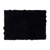 Home Weavers Inc Bellflower Quick Dry 17x24 Inch Bath Rug In Black