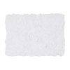 Home Weavers Inc Bellflower Quick Dry 17x24 Inch Bath Rug In White