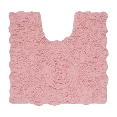 Home Weavers Inc Bellflower Quick Dry 20x20 Inch Bath Rug In Pink