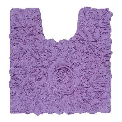 Home Weavers Inc Bellflower Quick Dry 20x20 Inch Bath Rug In Purple