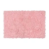 Home Weavers Inc Bellflower Quick Dry 21x34 Inch Bath Rug In Pink