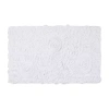 Home Weavers Inc Bellflower Quick Dry 21x34 Inch Bath Rug In White