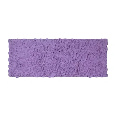 Home Weavers Inc Bellflower Quick Dry 21x54 Inch Bath Rug In Purple