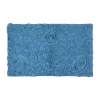 Home Weavers Inc Bellflower Quick Dry 24x40 Inch Bath Rug In Blue