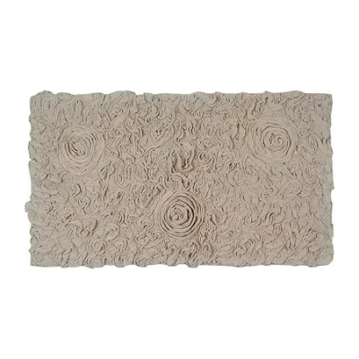 Home Weavers Inc Bellflower Quick Dry 24x40 Inch Bath Rug In Sand