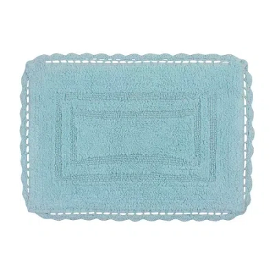 Home Weavers Inc Casual Elegance Reversible 17x24 Inch Bath Rug In Blue