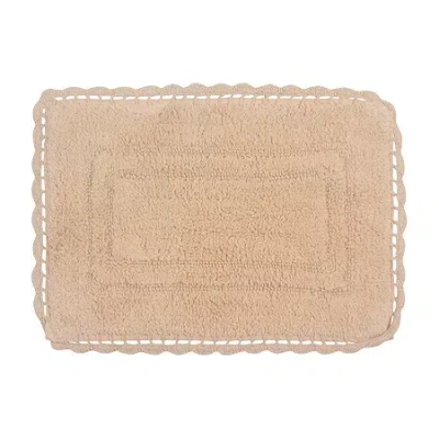 Home Weavers Inc Casual Elegance Reversible 17x24 Inch Bath Rug In Sand