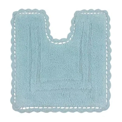 Home Weavers Inc Casual Elegance Reversible 20x20 Inch Bath Rug In Blue