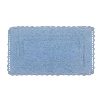Home Weavers Inc Casual Elegance Reversible 21x34 Inch Bath Rug In Blue