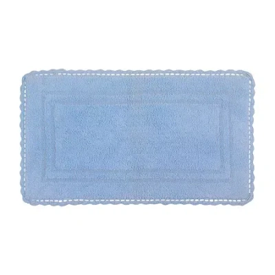 Home Weavers Inc Casual Elegance Reversible 24x40 Inch Bath Rug In Blue