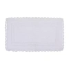 Home Weavers Inc Casual Elegance Reversible 24x40 Inch Bath Rug In White