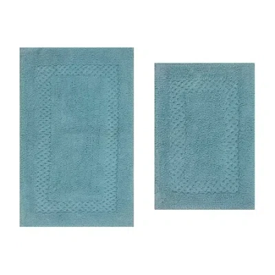 Home Weavers Inc Classy 2-pc. Quick Dry Bath Rug Set In Blue