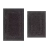Home Weavers Inc Classy 2-pc. Quick Dry Bath Rug Set In Gray