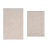 Home Weavers Inc Classy 2-pc. Quick Dry Bath Rug Set In White