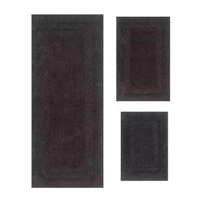 Home Weavers Inc Classy 3-pc. Quick Dry Bath Rug Set In Gray
