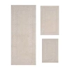 Home Weavers Inc Classy 3-pc. Quick Dry Bath Rug Set In White