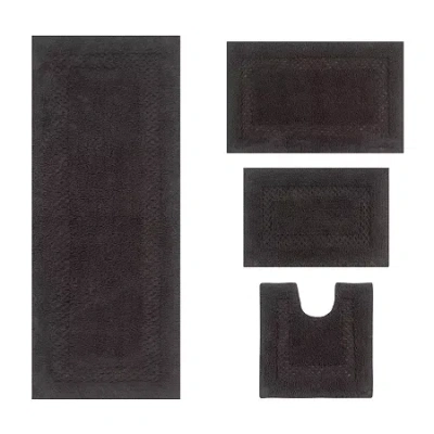 Home Weavers Inc Classy 4-pc. Quick Dry Bath Rug Set In Gray