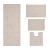Home Weavers Inc Classy 4-pc. Quick Dry Bath Rug Set In White