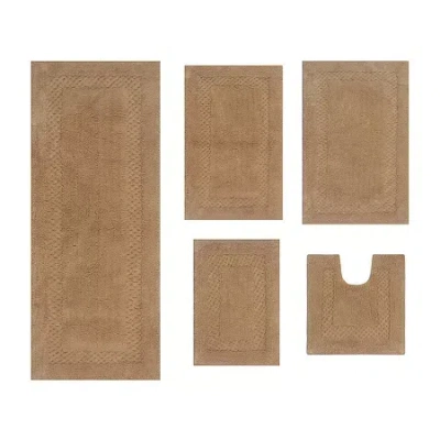 Home Weavers Inc Classy 5-pc. Quick Dry Bath Rug Set In Sand